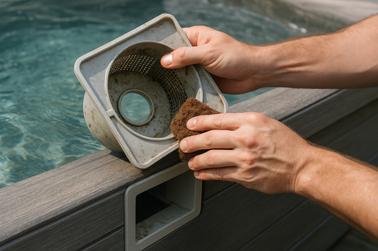 Hvordan renser jeg spa-skimmer uden kemikalier - Illustration