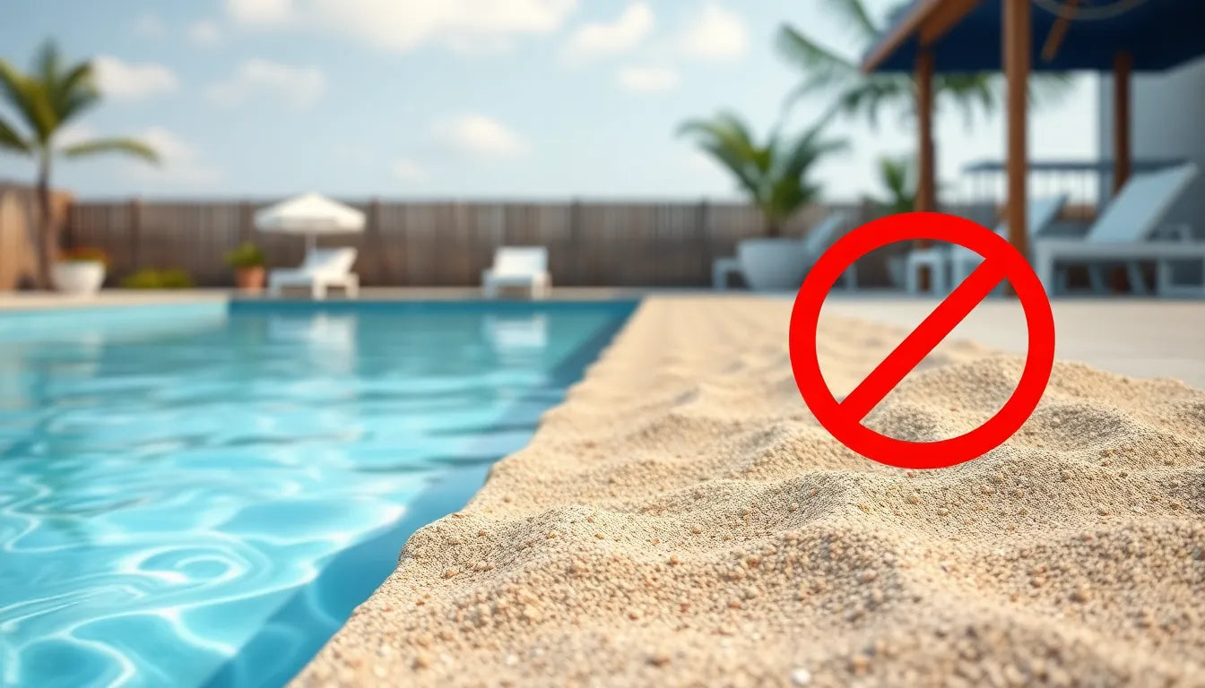 filter sand for pool - Illustration