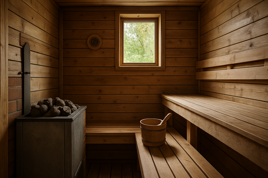 hvordan sikrer jeg god luftcirkulation i en sauna - Illustration