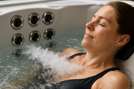 Hvilke dyser giver mest massage i spa - Illustration