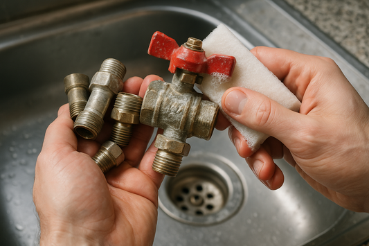 Hvordan renser jeg ventiler og fittings for kalk - Illustration