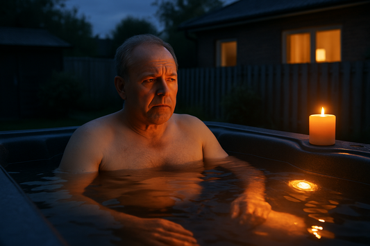Er det billigere at lade spa stå tændt hele aften - Illustration
