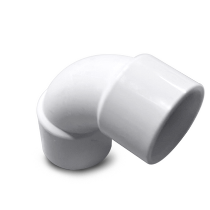 Vinkel 48 mm – 90 grader Böjd PVC-beslag