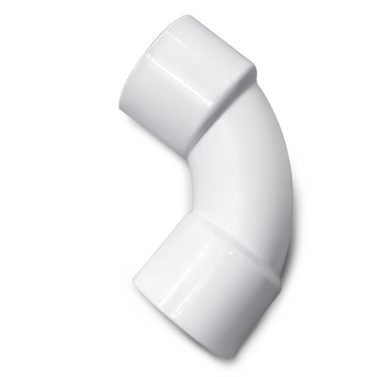 Vinkel 60 mm – 90 grader Böjd PVC-beslag