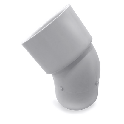 Vinkel 48 mm FIF – 45 graders PVC-beslag