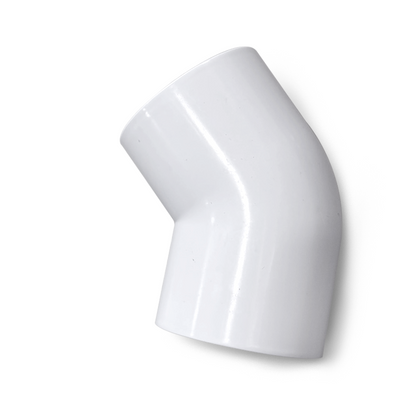 Vinkel 60 mm – 45 graders PVC-beslag