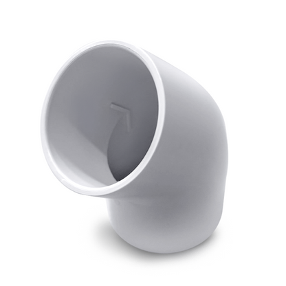 Vinkel 48 mm – 45 graders PVC-beslag