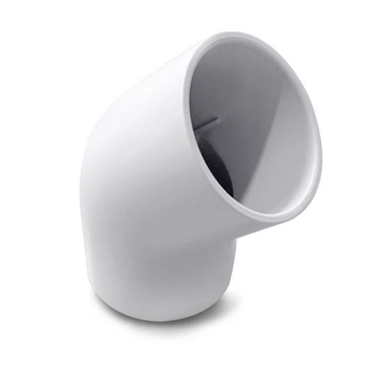 Vinkel 48 mm – 45 graders PVC-beslag