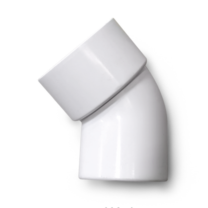 Vinkel 60 mm FIF – 45 graders PVC-beslag