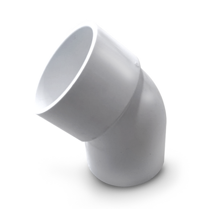 Vinkel 60 mm FIF – 45 graders PVC-beslag