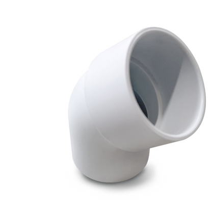 Vinkel 60 mm FIF – 45 graders PVC-beslag