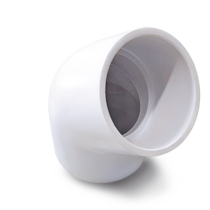 Vinkel 75 mm – 45 graders PVC-beslag