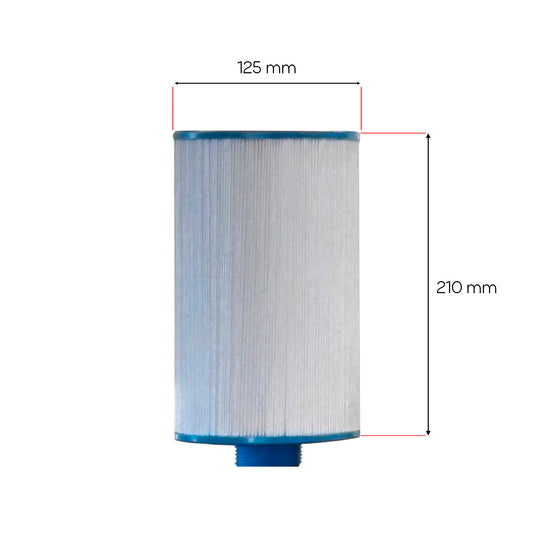 Spafilter 21 x 12,5 cm.