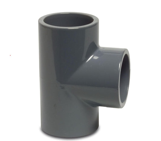 T-stycke 90° PVC-U 32 mm Självhäftande hylsa 16 bar